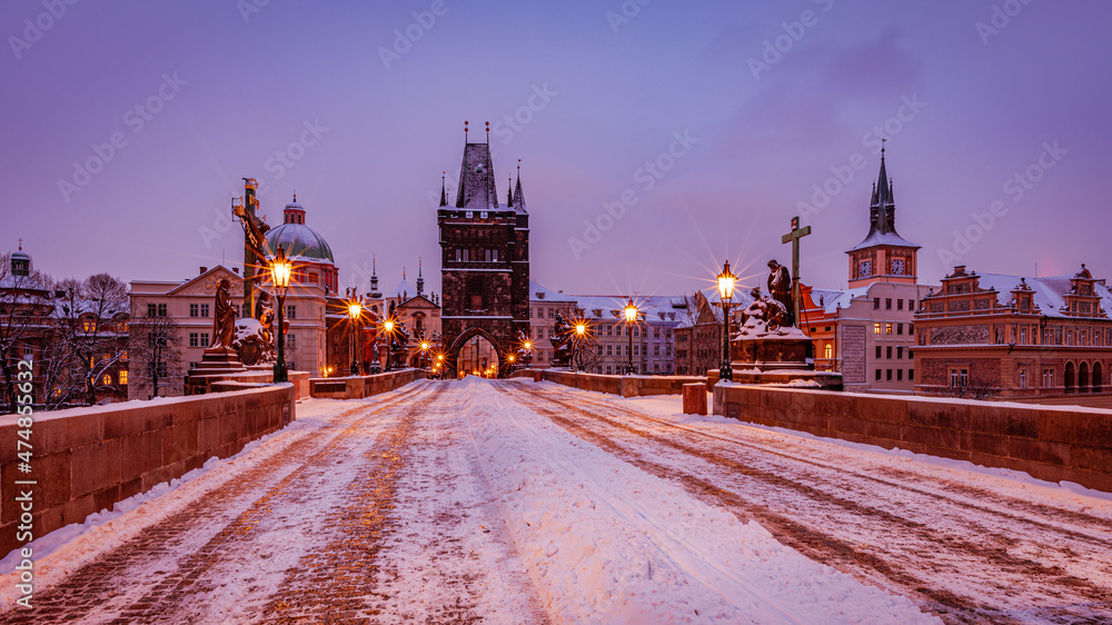 tower, architecture, church, building, city, sky, travel, history, cathedral, landmark, europe, wall, old, brick, castle, town, gothic, clock, tourism, prague, Charles bridge, urban, snow, winter