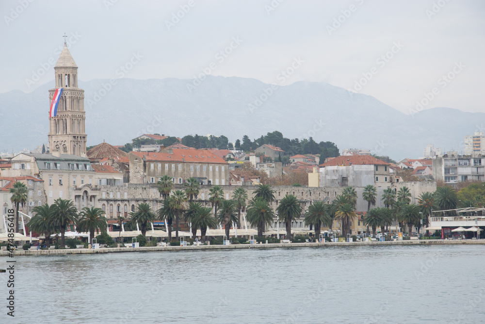 view of the old town Split