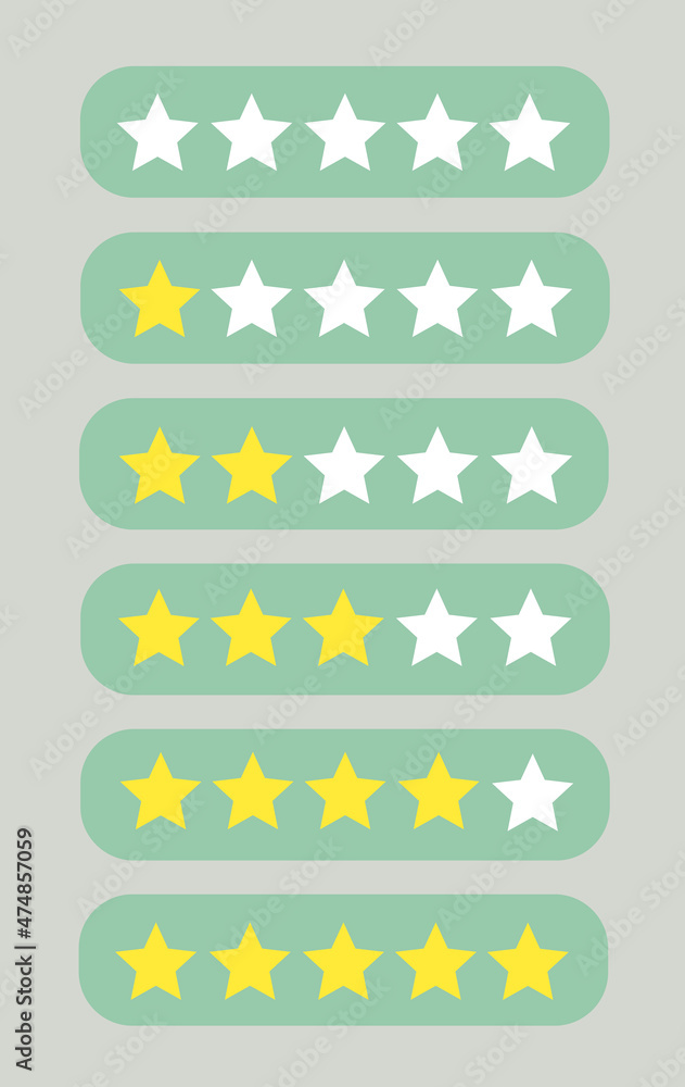 Star rating icon set. Isolated badge. Review us. Rate us. Customer review. Web design. Star rating icon set. Isolated badge. Review us. Rate us. Customer review. Web design.