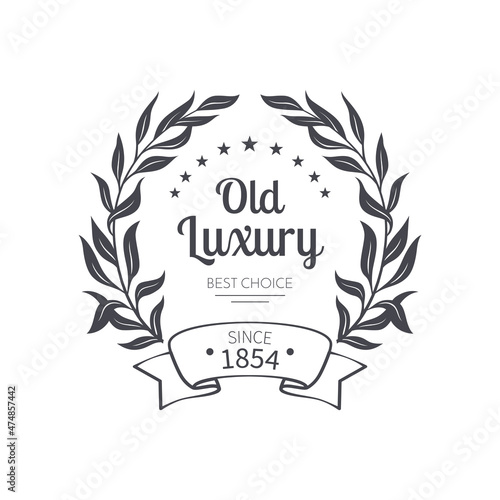 Old Laurel Wreath Emblem