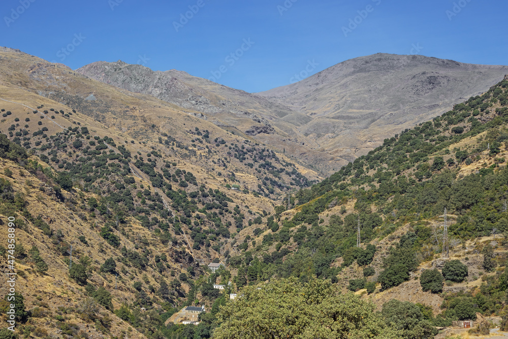 The Poqueira gorge at the deserted village La Cebadilla, near Capileira The Poqueira gorge at the deserted village La Cebadilla, near Capileira