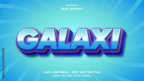 Galaxi 3D Text Effect Editable