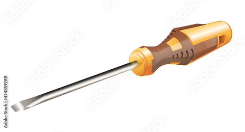Screwdriver isolated on white