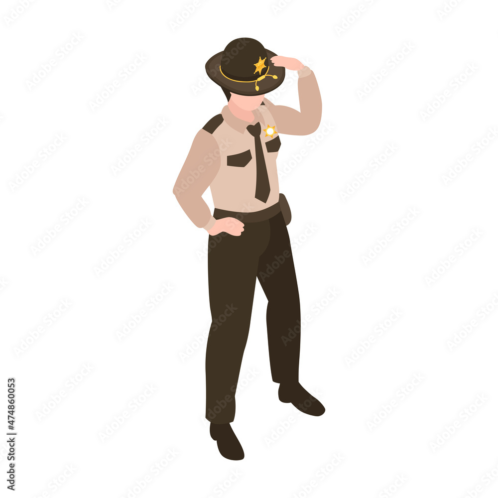 Sheriff In Hat Composition Sheriff In Hat Composition