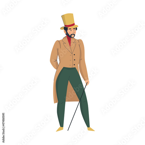 Man In Hat Composition