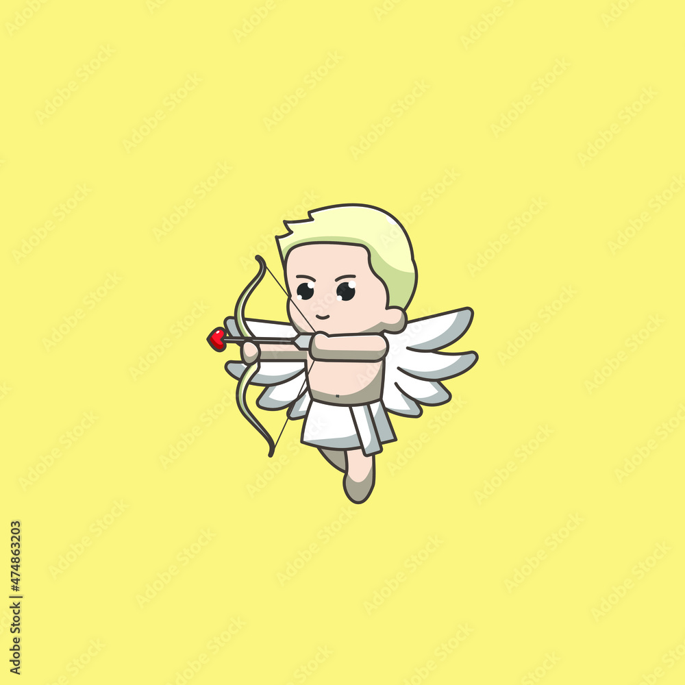 Cupid carries the arrow of love