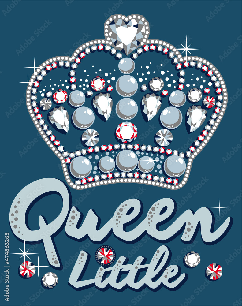 Naklejka premium diamonds crown