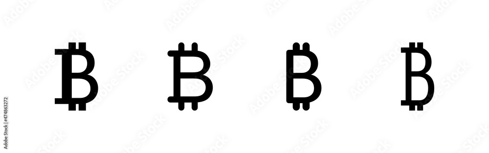 Bitcoin icons set. bitcoin sign and symbol. payment symbol. cryptocurrency logo Bitcoin icons set. bitcoin sign and symbol. payment symbol. cryptocurrency logo