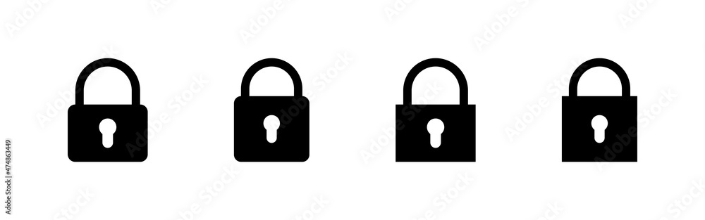 Lock icons set. Padlock sign and symbol. Encryption icon. Security symbol Lock icons set. Padlock sign and symbol. Encryption icon. Security symbol