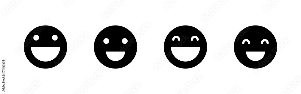 Smile icons set. smile emoticon icon. feedback sign and symbol Smile icons set. smile emoticon icon. feedback sign and symbol