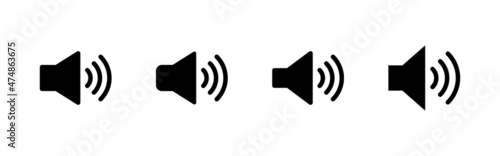Wallpaper Mural Speaker icons set. volume sign and symbol. loudspeaker icon. sound symbol Torontodigital.ca