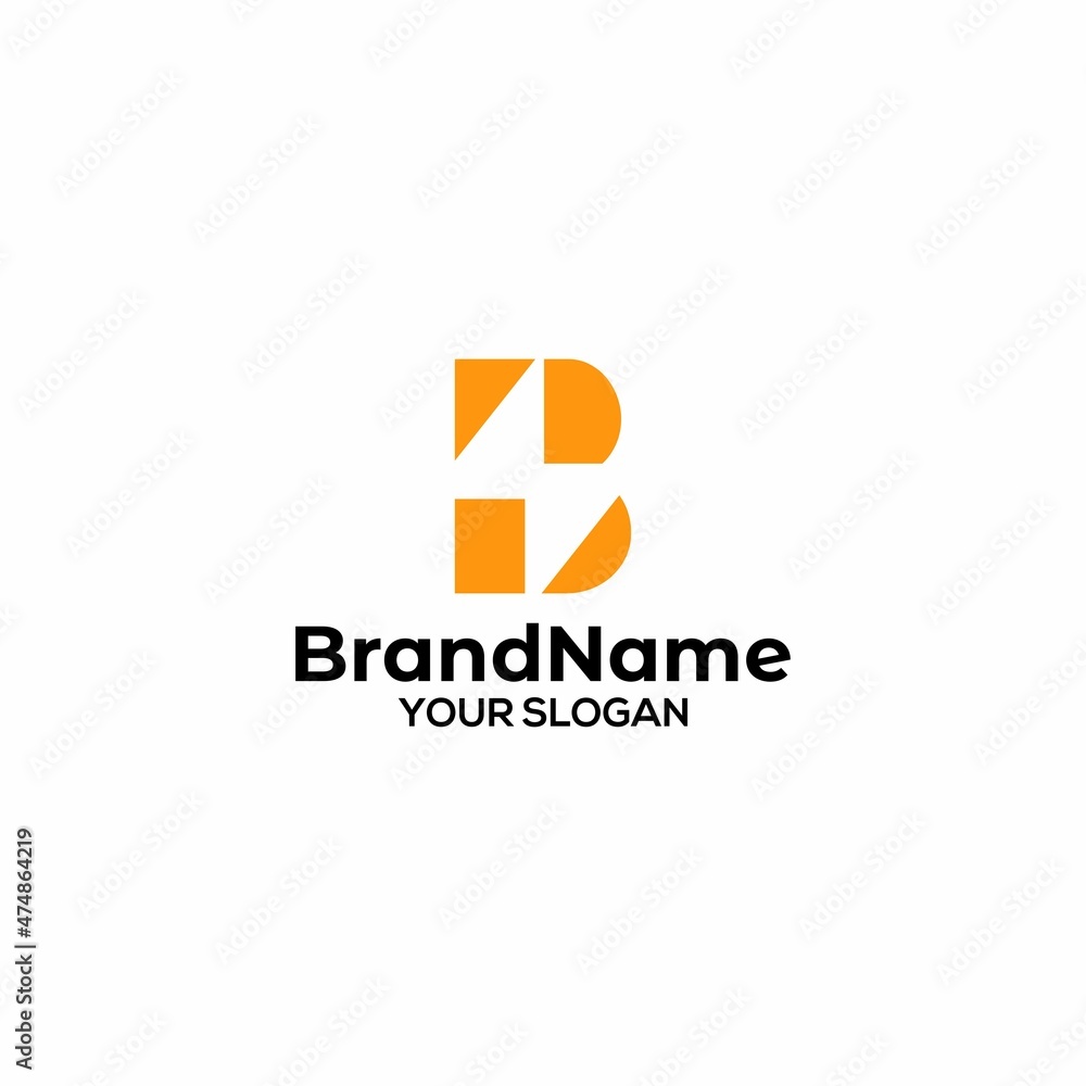 Simple B Electric Logo Design Vector Simple B Electric Logo Design Vector