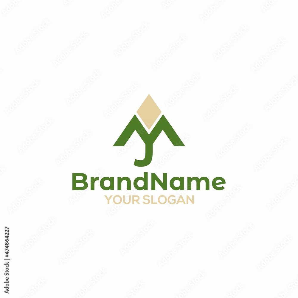 MJ Trunk Logo Design Vector MJ Trunk Logo Design Vector