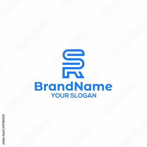 Initial S and R Logo Design