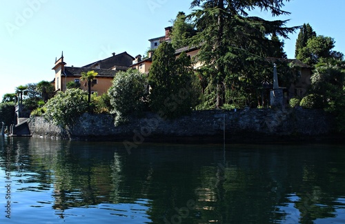 Italy, Piedmont: View of Saint Giulio on The Orta Lake. © Raffaello Tiziano