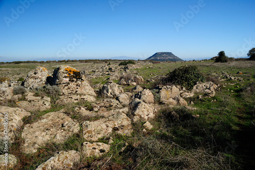 Veduta dell'altopiano del Monte Pelao, sullo sfondo il Monte Santo photo