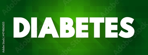 Diabetes text quote, medical concept background