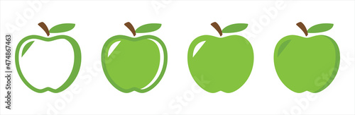 Green apple icon
