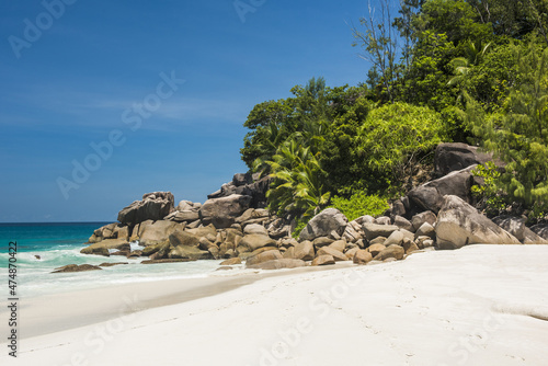 Anse Georgette beach in the Seychelles