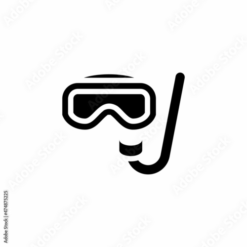 Swimming Mask icon in vector. Logotype