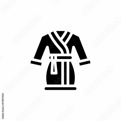 Bathrobe icon in vector. Logotype