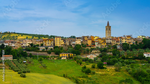 Country landscape near Appignano del Tronto, Marche, Italy
