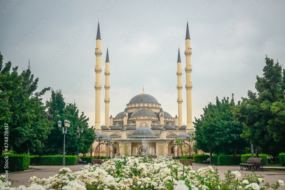 Obraz premium Central Mosque Heart of Chechnya in Grozny