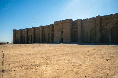 Historic Al-Ukhaidir Fortress near Karbala in Iraq photo