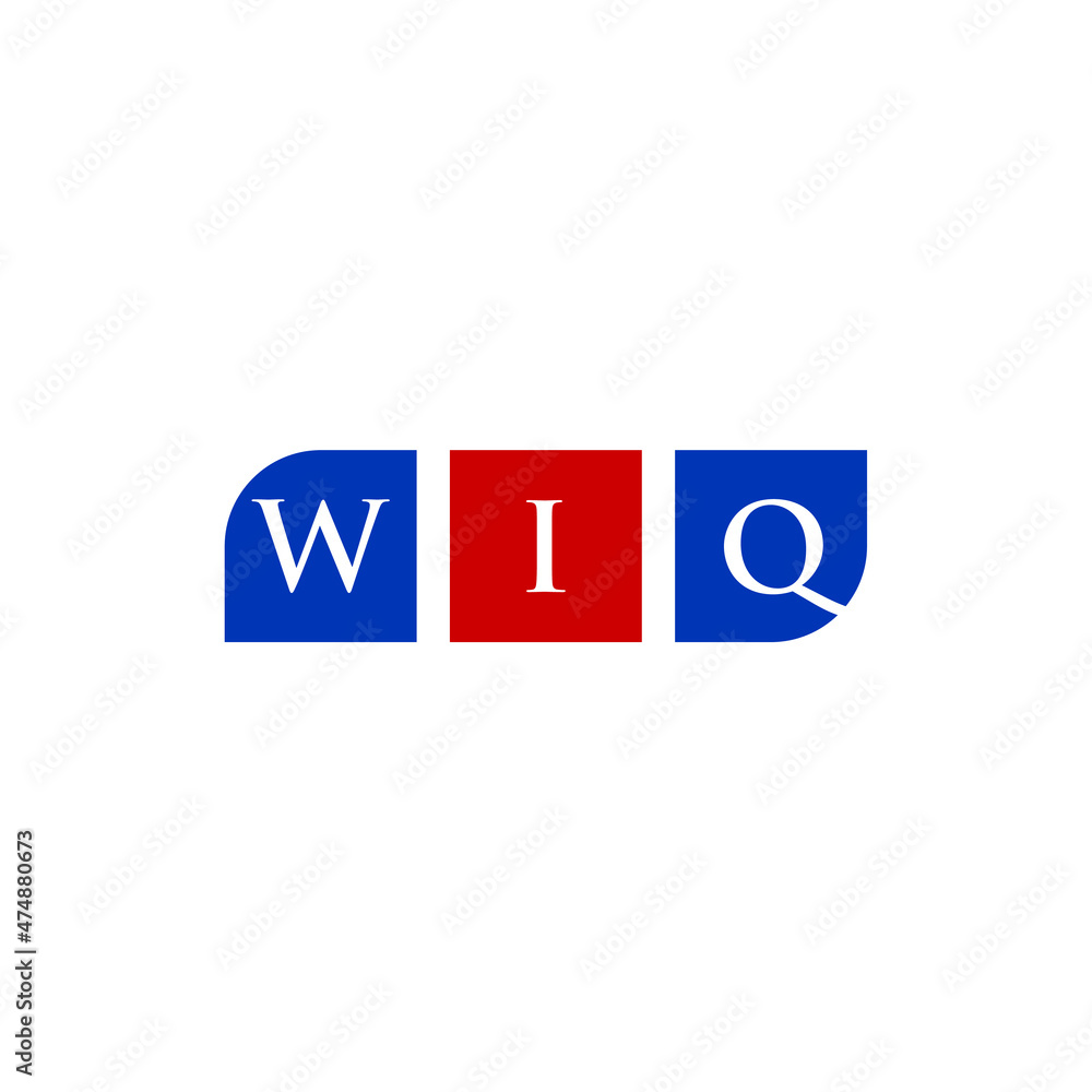 WIQ Letter Initial Logo Design Template Vector Illustration WIQ Letter Initial Logo Design Template Vector Illustration