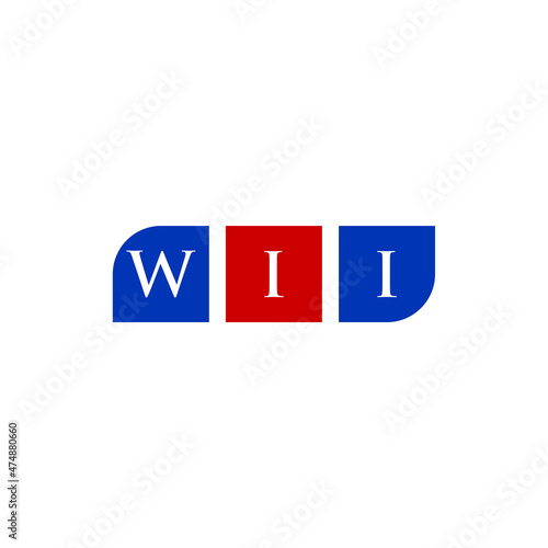 WII Letter Initial Logo Design Template Vector Illustration photo