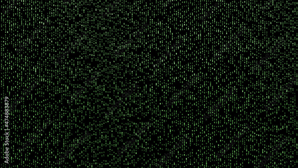 Fototapeta premium digital binary symbols like matrix style illustration