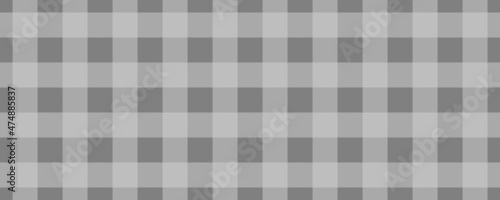 Banner, plaid pattern. Grey on Light grey color. Tablecloth pattern. Texture. Seamless classic pattern background.