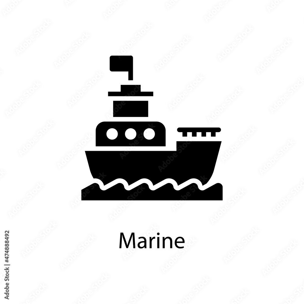 Marine vector Solid Icon Design illustration. Activities Symbol on White background EPS 10 File Marine vector Solid Icon Design illustration. Activities Symbol on White background EPS 10 File