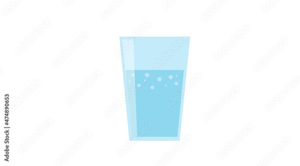 Water Glass Icon. Vector isolated flat illustration Water Glass Icon. Vector isolated flat illustration