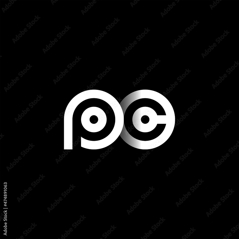 PC Letter Initial Logo Design Template Vector Illustration PC Letter Initial Logo Design Template Vector Illustration