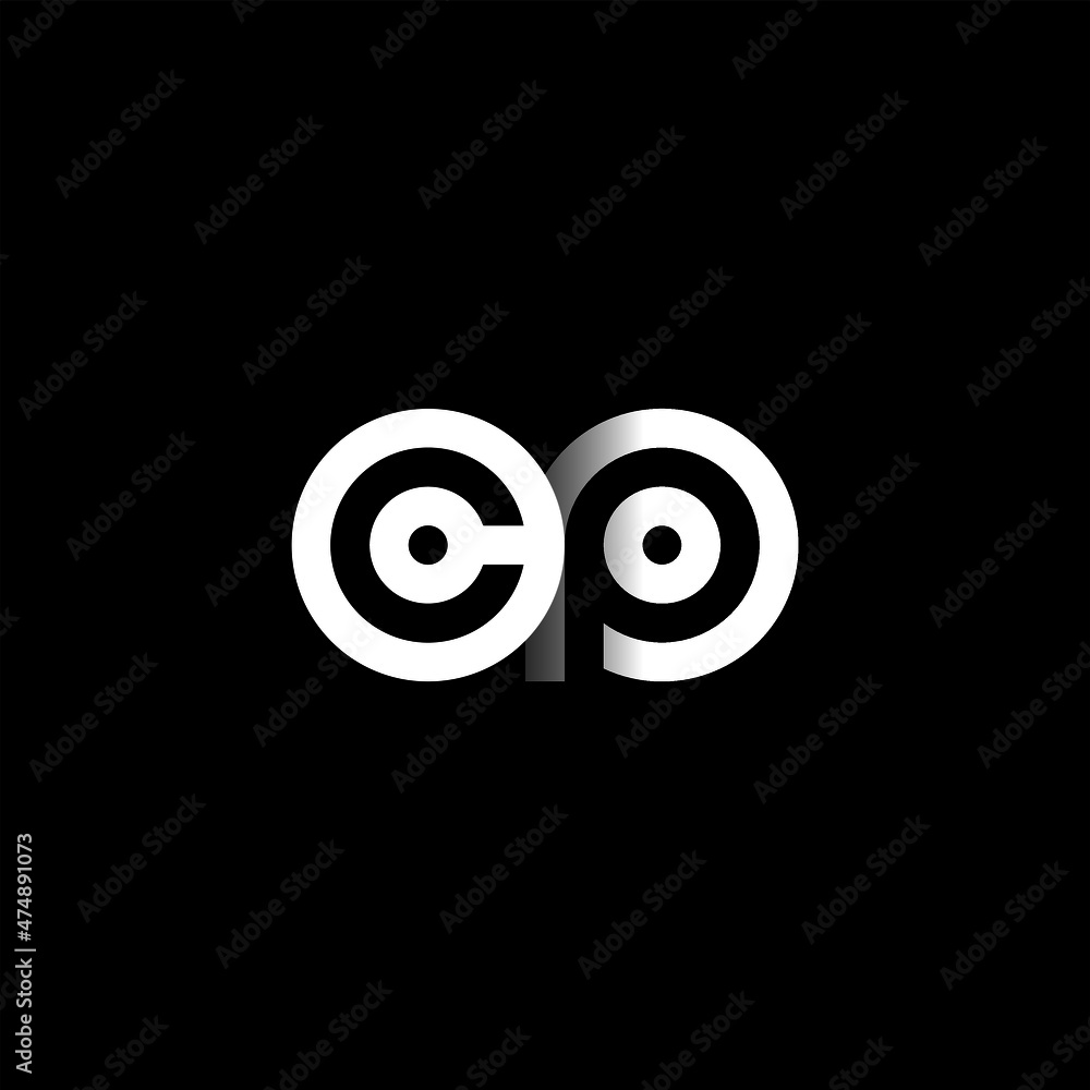 CP Letter Initial Logo Design Template Vector Illustration CP Letter Initial Logo Design Template Vector Illustration
