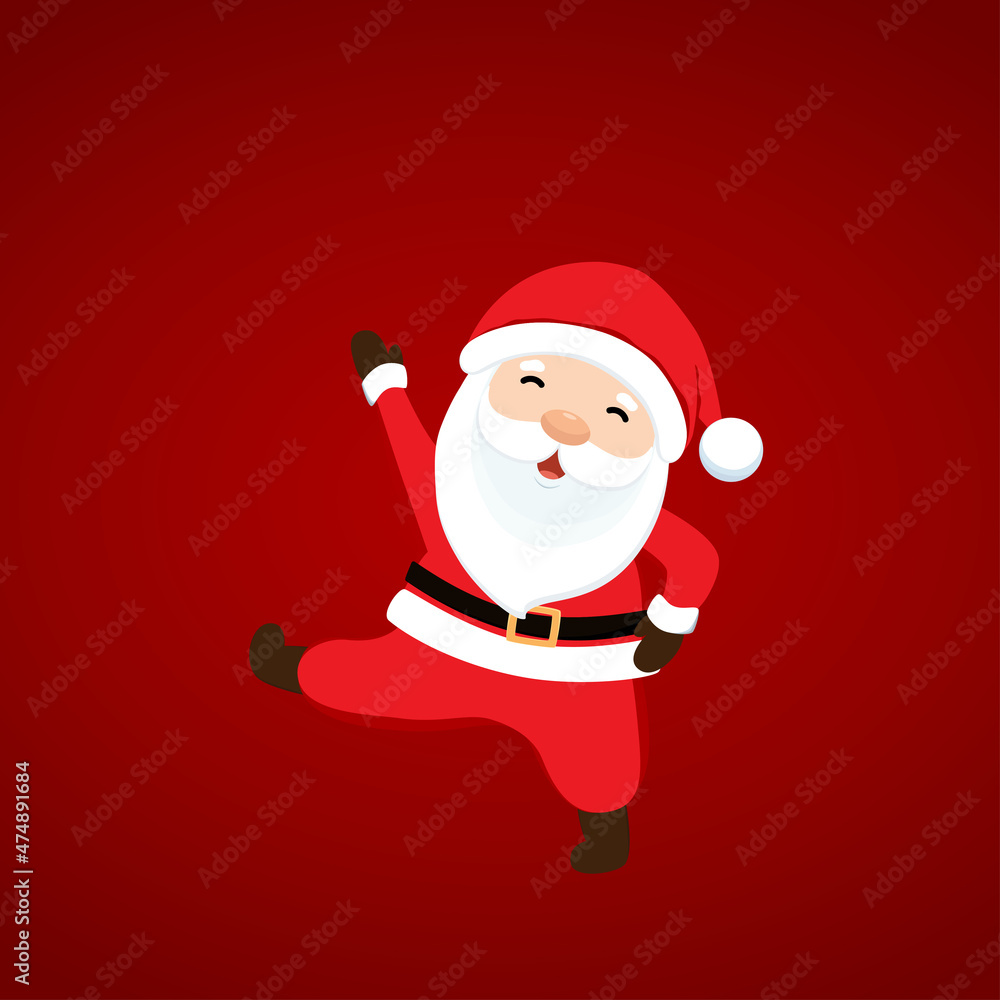 Christmas Greeting Card with Santa Claus. Vector illustration. Christmas Greeting Card with Santa Claus. Vector illustration.
