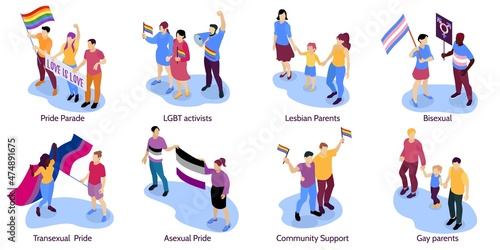 LGBT Isometric Concept