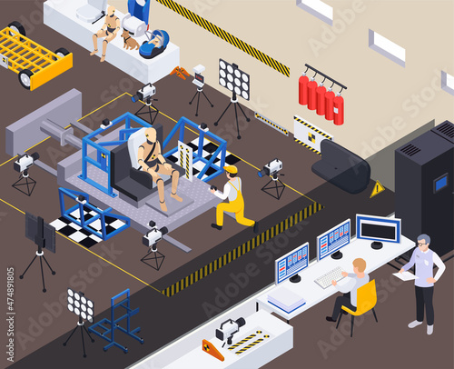 Crash Test Mannequin Composition