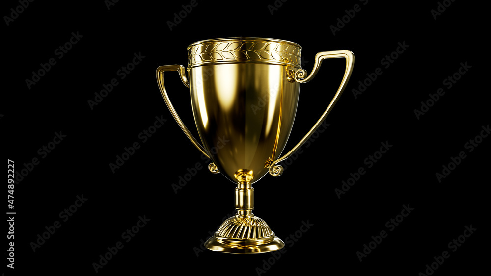 pretty golden 1st place prize chalice - championship victory symbol, isolated - object 3D illustration pretty golden 1st place prize chalice - championship victory symbol, isolated - object 3D illustration