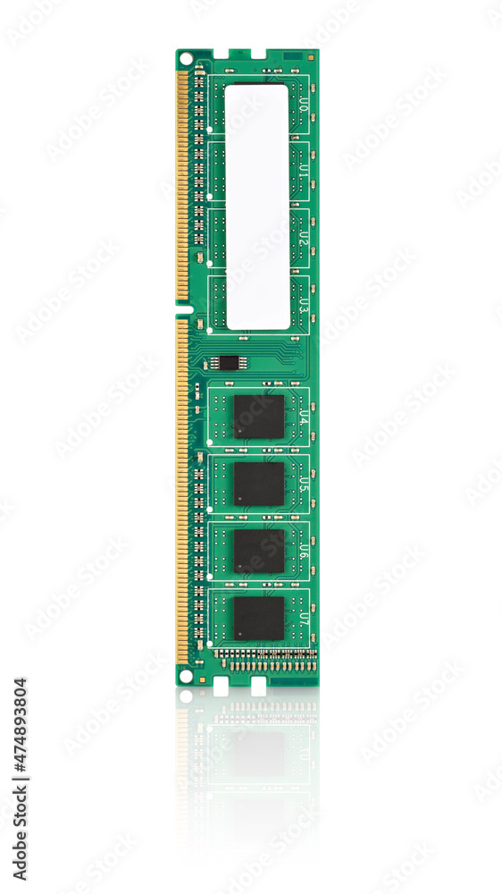 RAM memory for desktop computers, isolated

