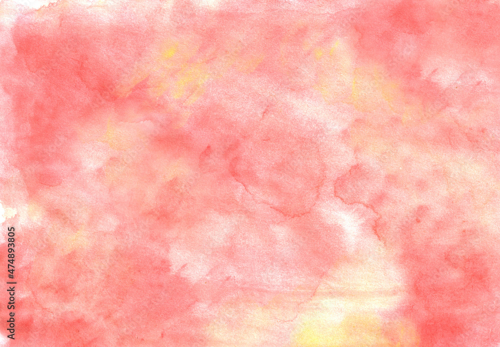 Obraz premium Texture drawing paper pastel pink pink watercolor