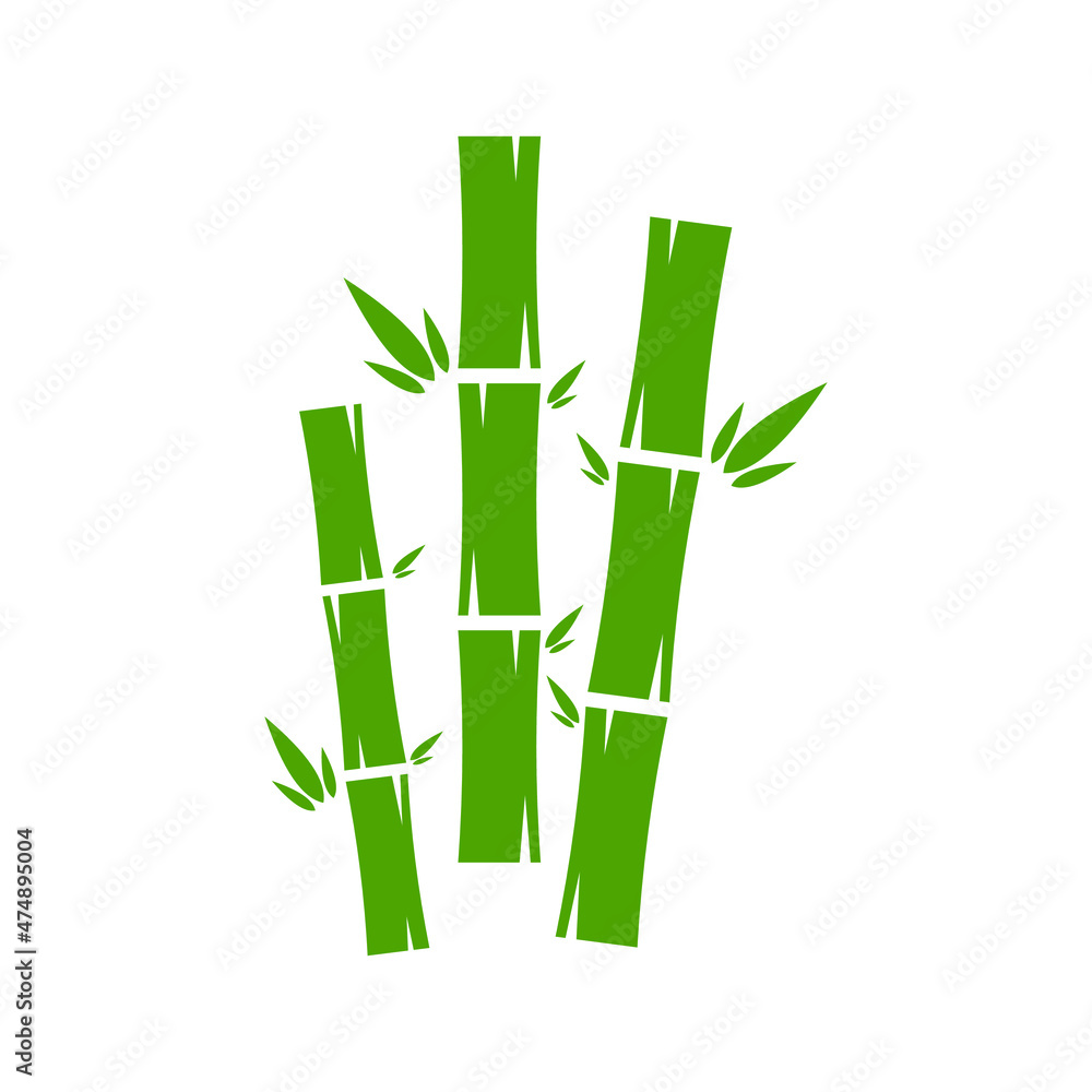 Fototapeta premium Bamboo Logo can be used for company, icon, and others.