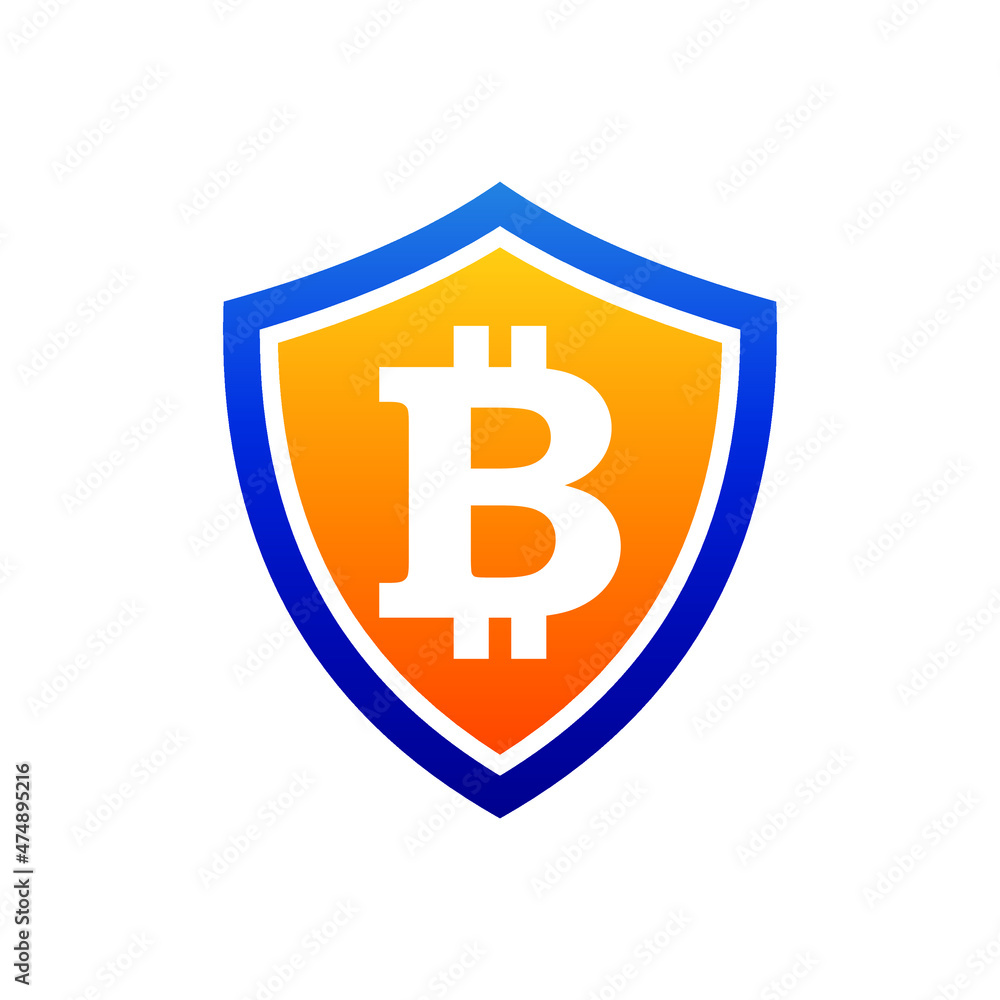 Bitcoin Shield Logo can be used for company, icon, and others. Bitcoin Shield Logo can be used for company, icon, and others.