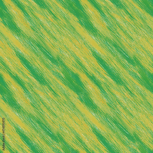 Seamless white background with green and yellow strokes.