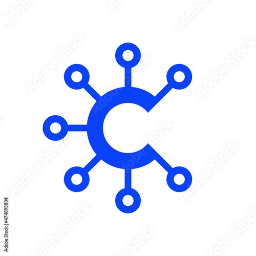 C Connected Logo can be used for company, icon, and others.