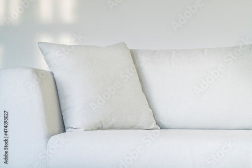 cushion pillow on a sofa or couch or armchair in a living room