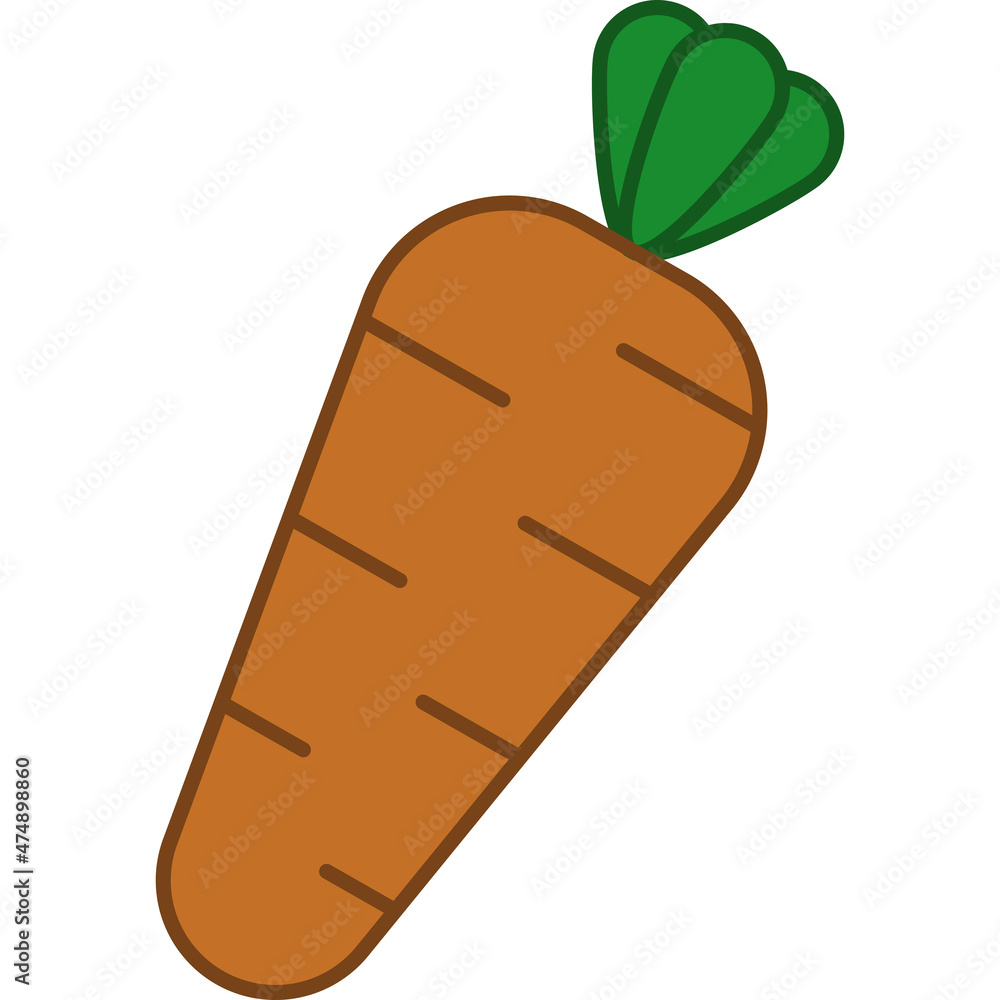 Carrot Filled Outline Icon Vegetable Vector Carrot Filled Outline Icon Vegetable Vector