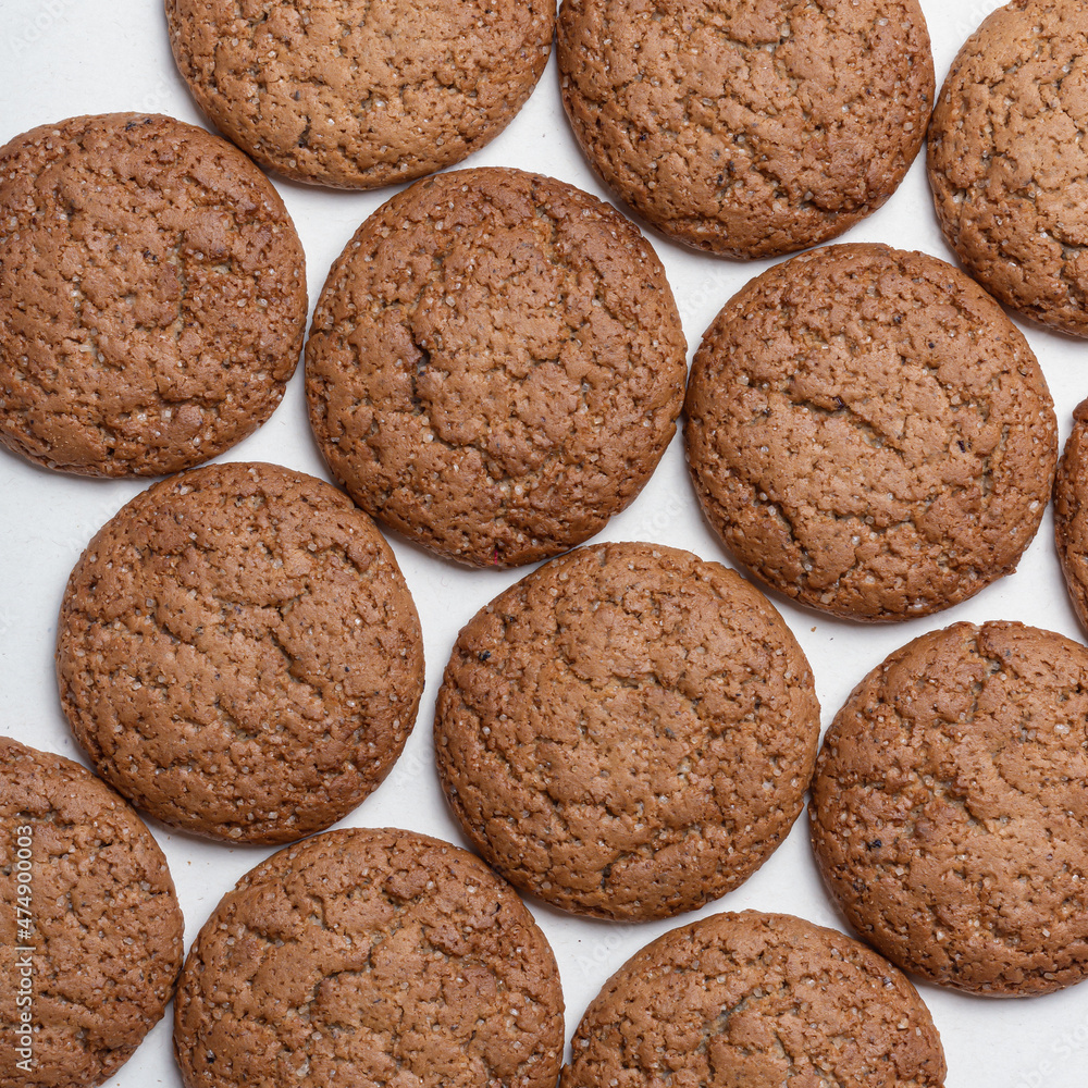 Oatmeal cookies. Healthy homemade sweets. Square Oatmeal cookies. Healthy homemade sweets. Square