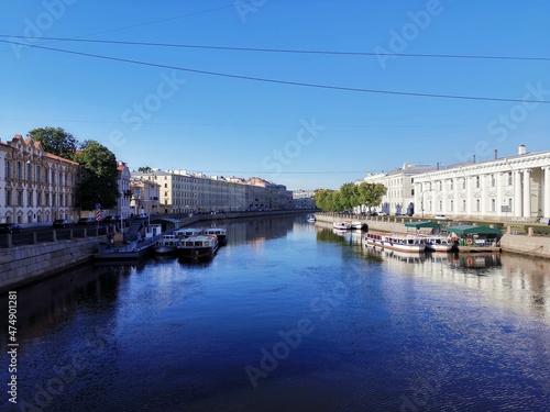 city canal in the country, Saint Petersburg